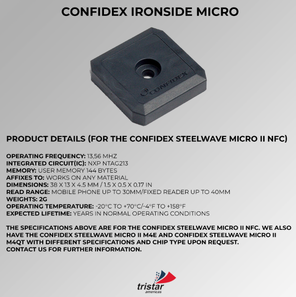 RFID Ironside Micro specification