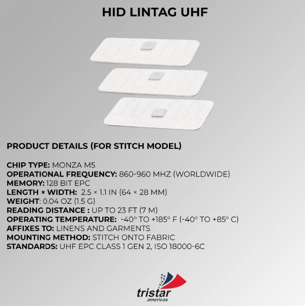RFID lintag uhf specification
