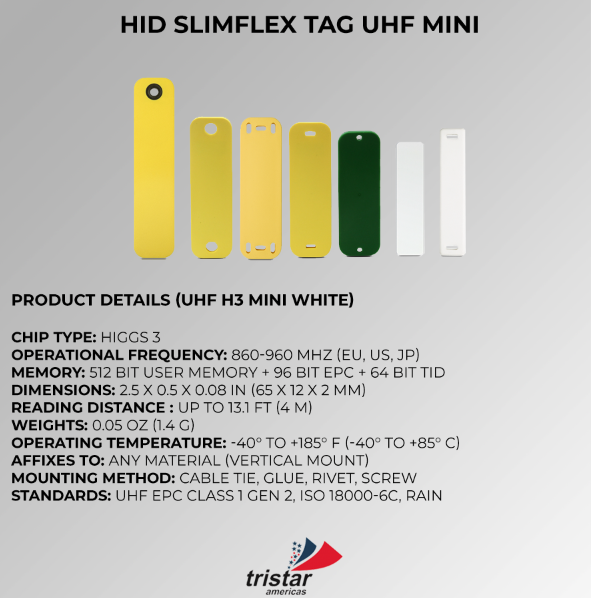 HID Slimflex Tristar Americas RFID, NFC, Beacons